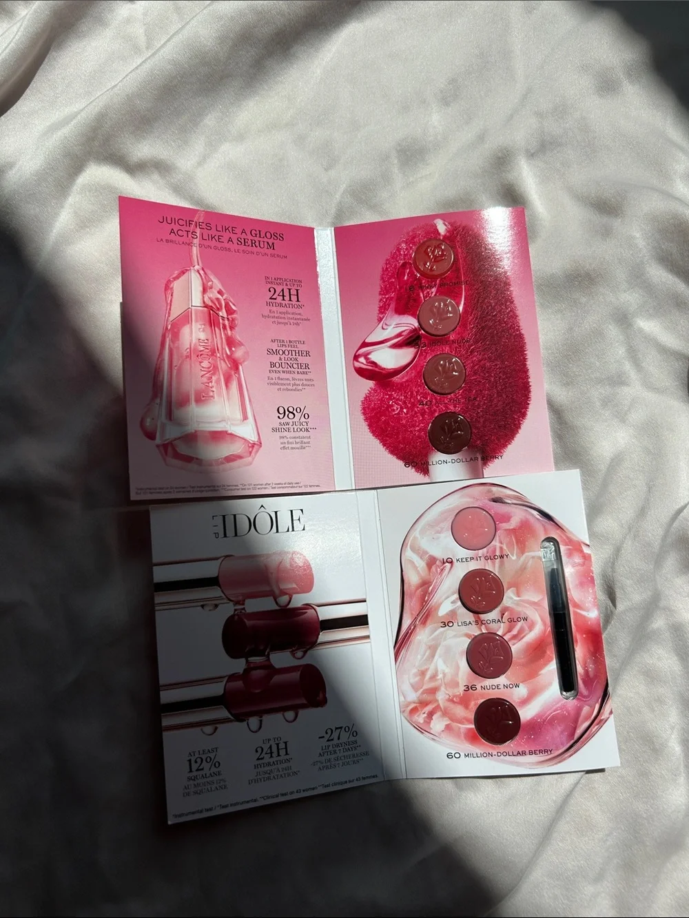 Lancome Idole lip samplers